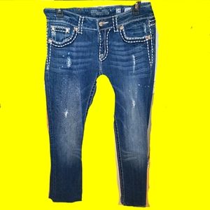 MISS ME JEANS S. 29 BOOTCUT BLING POCKETS